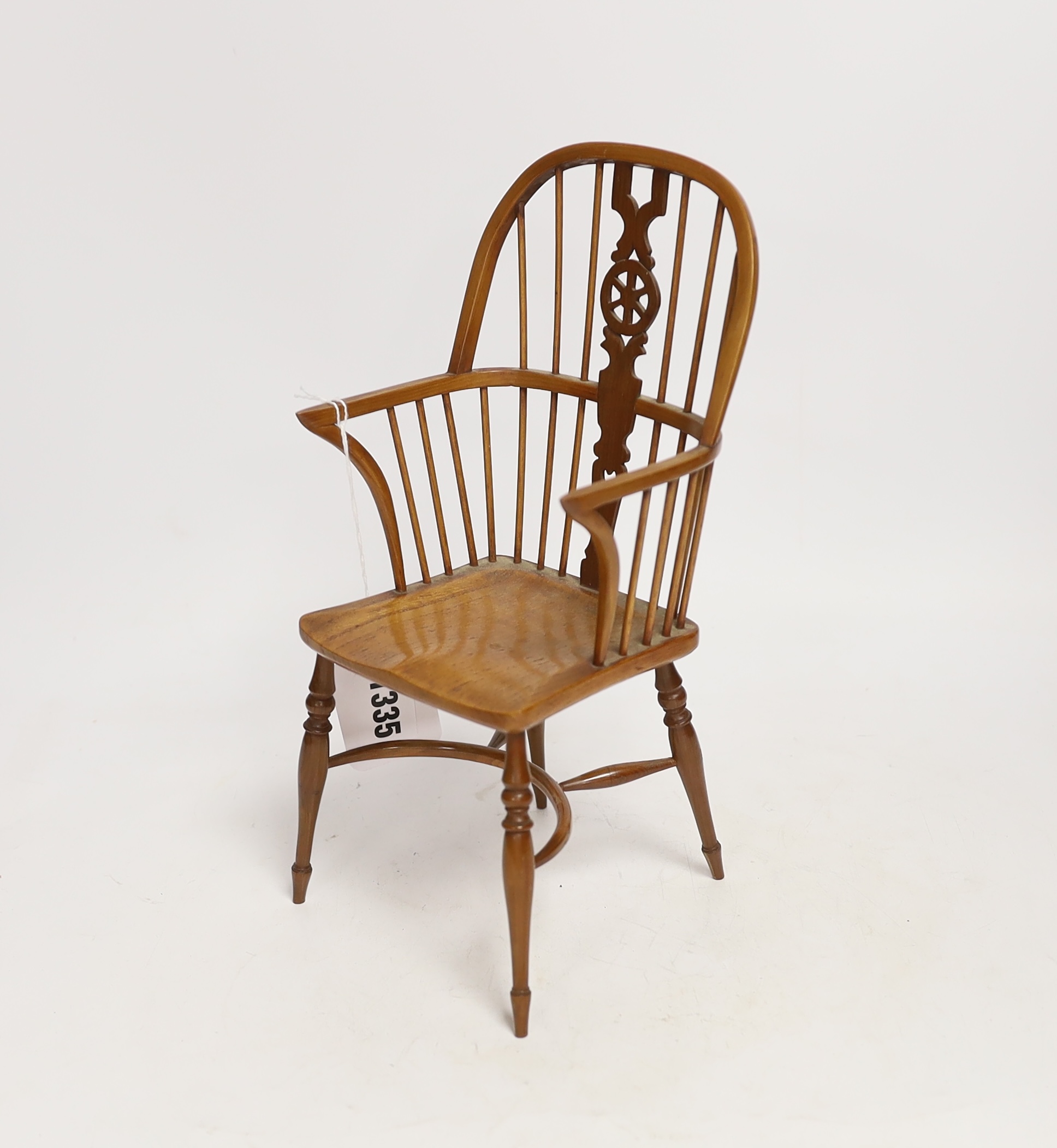 A Stuart King model of a Windsor chair, dated 1976, 27cm